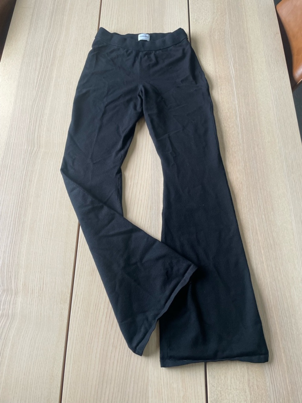 Sunday Best Black Flare Pants size small Aritzia black stretchy pants with flare